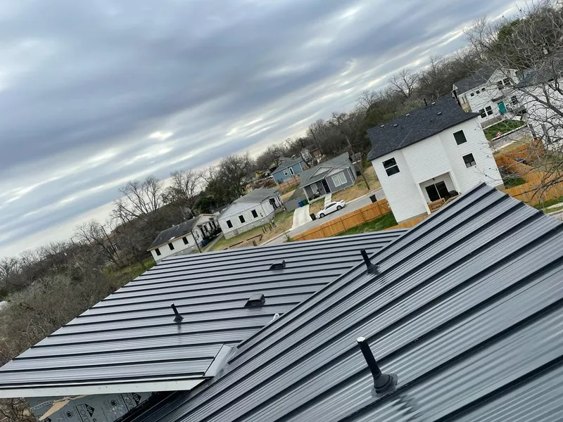 Standing seam metal roof panels with vents for Skylight Repair in Winterville